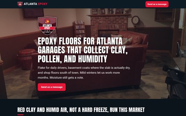 Atlanta Epoxy website preview