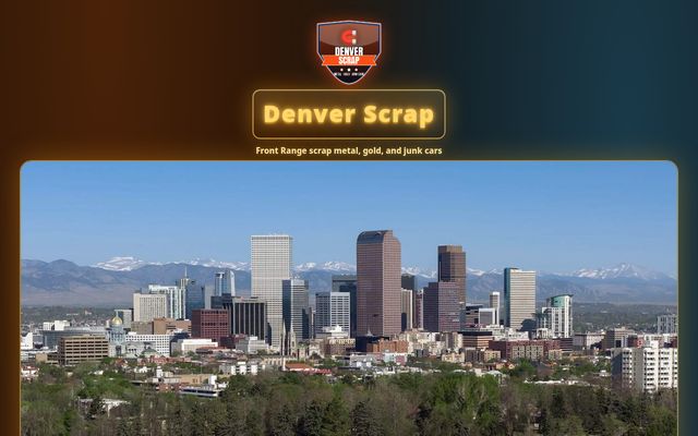 Denver Scrap website preview