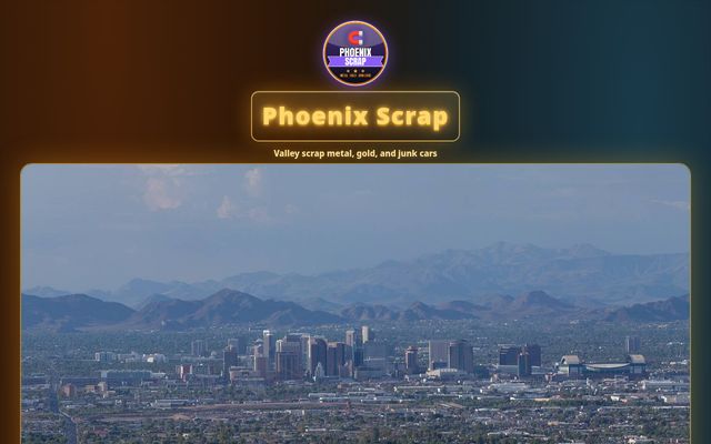 Phoenix Scrap website preview