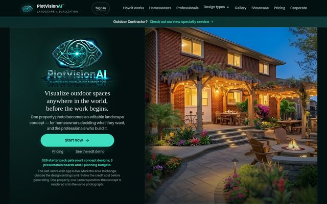 Plot Vision website preview